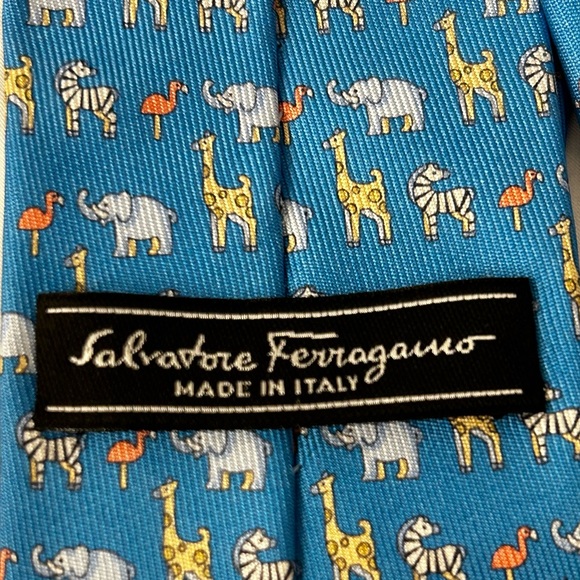 Ferragamo Silk Neck Tie - Picture 3 of 6